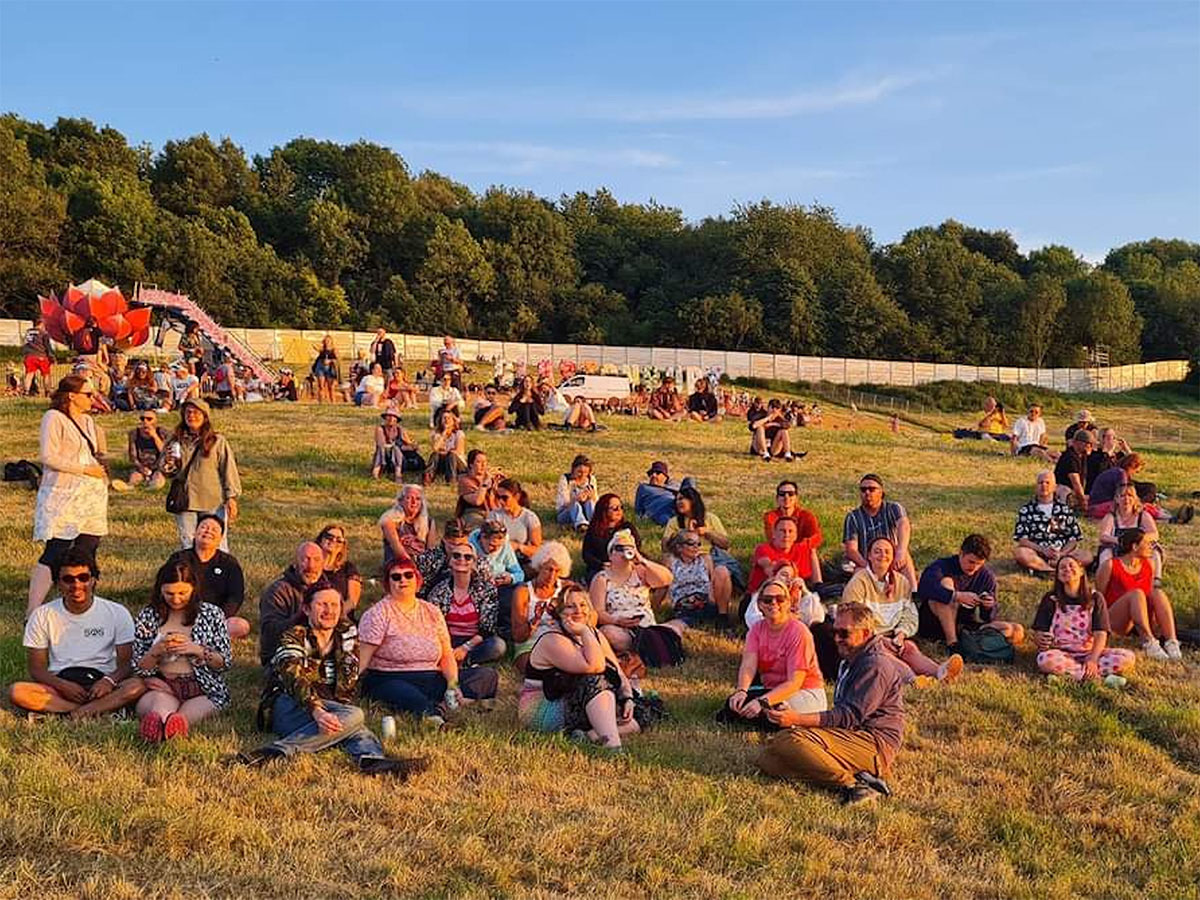 iThink Welfare festival volunteers enjoying the sunshine